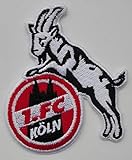 2stk FC Köln Aufnäher Patch Football Fussball Soccer Club Iron on bügelbild aufbügler Badge