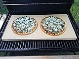 Pizzaplatte auf Maß- Wunschgröße kleiner als 60 x 30 x 3 cm Backofenplatte Brotbackplatte Pizzastein Brotbackplatte Flammkuchen Nachbearbeitet per Hand ohne scharfe Kanten (Backplatte, 40 x 30 x 3)