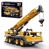 Mould King 17058 Technik LKW Kran Bausteine Modell, Statische Version Mechanischer Kran Bauset, Klemmbausteine LKW Kranwagen Bausatz als Spielzeug/Geschenk (997 Stücke)