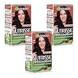 3 x Garnier Nutrisse Farbsensation dauerhafte Haarfarbe 2.60 Dunkles Mahag