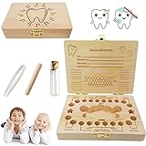 Sunshine smile Zahnbox Holz Milchzähne Box,Milchzahndose Holz,Zahnbox für Milchzähne,Zahnbox Zahndose,Zahnbox aus Holz,Milchzähne Box,Jungen Souvenir Box, Aufbewahrungsbox für Baby Z