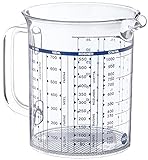 Emsa 2217100000 Messbecher, Superline, Füllvolumen 1 Liter, Transparent, Kunststoff, Maßkanne