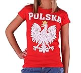 Quaint Point Polska Polen Trikot Damen T-Shirt KP6W (L)
