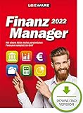 Lexware FinanzManager 2022 Download|Einfache Buchhaltungs-Software für private Finanzen und Wertpapier-Handel | Standard | PC Aktivierungscode per Email