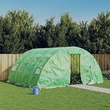 Gewächshaus mit Stahlrahmen Grün 20 m² 5x4x2,3 m, Xichuzi Frühbeet, Tomatenhaus, Treibhaus, Greenhouse, Garten Zubehö