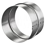 MKK Rohrverbinder Ø 120 mm PVC-ALU-Flex-Rohr Aluminium Flexschlauch Aluflexrohr Verbinder Verbindungsstück Nippel Lüftung Rohr Wick
