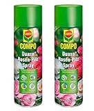 Compo Duaxo Rosen-Pilz Spray, Bekämpfung von Pilzkrankheiten an Rosen, Zierpflanzen und Kräutern, Anwendungsfertig, 800 ml