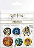 GB eye LTD BP0698 , Harry Potter, Crests, Badge Pack, Metal, Multi-Colour, 14 x 0.3 x 10 cm