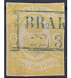 Goldhahn Oldenburg Nr. 14 II gestempelt geprüft+signiert Plattenfehler Briefmarken für Sammler