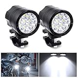 Biqing Universal 90 W Motorrad Scheinwerfer LED Scheinwerfer 9 LEDs Motorrad Fahren Nebelscheinwerfer Zusatzlampe Tagfahrlicht 12 V 24 V 7500 lm