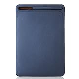 PINHEN Lederhülle Kompatibel mit iPad Air 10.5 Sleeve Tasche - PU Lederhülle Schutztasche Protective Case mit Stifthalter für iPad Pro 11, iPad 10.2 2019, iPad Pro 10.5, iPad 9.7 (10.5 Blue)