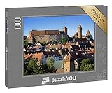 puzzleYOU: Puzzle 1000 Teile „Burg Kaiserburg in Nürnberg in Bayern, Deutschland mit Altstadt im Sommer“ – aus der Puzzle-Kollektion Burgen, Nürnberg, Deutsche Städte