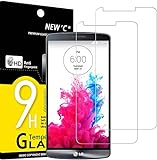 NEW'C 2 Stück, Panzer Schutz Glas für LG G3, Frei von Kratzern, 9H Härte, HD Displayschutzfolie, 0.33mm Ultra-klar, Ultrabeständig