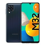 Samsung Galaxy M32 Android Smartphone ohne Vertrag, 6,4-Zoll -Infinity-U-Display, starker 5.000 mAh Akku, 128 GB/6 GB RAM, Handy in Schwarz, deutsche Version exklusiv bei Amazon
