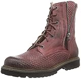 Yellow Cab Damen Officer W Biker Boots, Rot (Bordeau)
