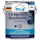 Plid® Garagenbodenbeschichtung Betonfarbe Außen & Innen frostsicher [2.5L Silbergrau] - Wasser & Wetterbeständig - Garagenbodenfarbe - Bodenbeschichtung Außen - Betonversiegelung Außenb