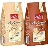 Melitta BellaCrema Speciale, Ganze Kaffeebohnen, Stärke 2, 1kg & BellaCrema LaCrema, Ganze Kaffeebohnen, Stärke 3, 1kg