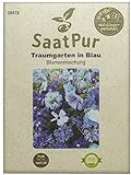 SaatPur Sommerblumenmischung Traumgarten in Blau Samen Saatgut Blumenmischung Qualität