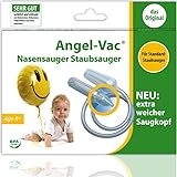 Nasensauger Baby Angel Vac EXTRA WEICHER SAUGKOPF Das Original Für Standard Staubsauger Nasensauger Baby elektrisch seit 25 Jahren Nasensekretsauger