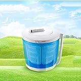 Mini-Waschmaschine, Tragbare Eco Washer Waschmaschine, Handbetriebenes Waschen, Großes Fassungsvermögen von 2 Litern, Reinigen, Spülen und Schleudern