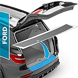 Auto Ladekantenschutz Folie für Focus Turnier 4 (IV) HP I 2018-2021 - Stoßstangenschutz, Kratzschutz, Lackschutzfolie - Carbon Optik Selbstklebend