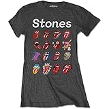 Rolling Stones Damen The No Filter Evolution T-Shirt, grau, 42