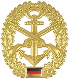 Original Bundeswehr Barettabzeichen aus Metall in verschiedenen Sorten zur Auswahl Farbe Marinesicherung/Abzeichen
