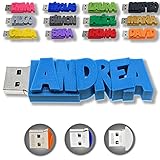 Individueller persönlicher USB Stick Datenstick mit eigenem Namen/Schriftzug und Farbe nach Wahl - USB 3.0 – 8GB, 16 GB oder 32 GB – einzigartiges Geschenk