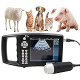 JumadA Ultraschallgerät Veterinär Tragbarer B-Ultra Sound Scanner, Bauernhof Tiere Haustier Mit 3,5 MHz Konvexe Sonde Für Schweinen, Schafe, Hunde, Katzen Trächtigkeitstest