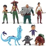 8 stücke Raya und der letzte Drachen Raya Sisu Dragon Action Figure Spielzeug Set PVC Modell Anime Puppe Geschenk für Kinder Kinder