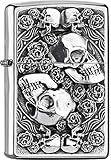 Zippo Feuerzeug Skull and Roses ROSES-200-Zippo Collection 2019-2005891-49,95 €, Chrome, Silber,