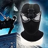 Spider Man Maske Strickkopf mit Brille für Cosplay Super Hero Kostüm