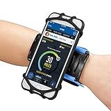 Newppon Lauf-Handyhalter-Armband: Airpods-Halter & 360 Grad drehbare Handy-Armbänder, Hüllen kompatibel mit iPhone 14 13 12 11 Mini Pro Max Xs XR SE X Plus für Workouts Übung Sport Joggen