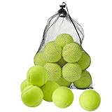Bramble - 15 Stück Tennisbälle mit Tragetasche - Ideal für Sport, Training, Spiele, Hunde & Haustiere - Robust & Praktisch