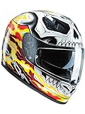 Hjc Marvel Motorradhelm Fg-St Ghost Rider Rot-Gelb (Large , Rot)