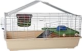 Amazon Basics - Käfig / Lebensraum für Kleintiere, mit Zubehör - 104 x 21,5 x 57 cm, Groß