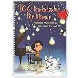 100 Kinderlieder für Klavier- beliebte Melodien & Hits aus Film und TV Noten, Songbook für Klavier - mit herzförmiger Notenklammer - ISBN: 9783954561971