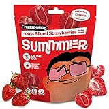 Leckere Gefriergetrocknete Erdbeerscheiben (55g) - 5 Snackbeutel, Ohne Zuckerzusatz, 100% Natürlicher Gefriergetrockneter Fruchtsnack für Kinder & Erwachsene - Erdbeeren für Lunchboxen -Vegan Friendly