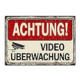 Video Videoüberwachung Schild verboten Achtung Spruch lustig Hinweisschild Warnschild Fun Verbot