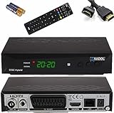 Anadol 555c - Hybrid DVB-T2 / DVB-C HDTV Kabel Receiver - PVR Aufnahmefunktion und Timeshift - Full HD Mediaplayer HDMI + USB - Digitaler Hybrid Receiver - lernbare Fernbedienung