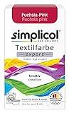 simplicol Textilfarbe expert Fuchsia-Pink 1705: Farbe für kreatives, einfaches Färben in der Waschmaschine oder manuell