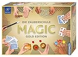 KOSMOS 698232 Zauberschule Magic Gold Edition, 150 Zauber-Tricks von leicht bis anspruchsvoll, viele magische ZauberUtensilien, Zauberkasten für Kinder ab 8 Jahre, Einsteiger, inkl. OnlineErklärVideos