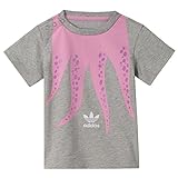 adidas Originals OKTOPUS Tee Trefoil KRAKE Kinder T-Shirt GRAU ROSA 62-86, Größe:68, Farbe:Grau