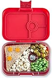 Yumbox Panino M Lunchbox (Wow Red) - mit 4 Fächern, mittelgroß | Brotdose mit Trennwand Einsatz | Brotbox für Kindergarten Kinder, Schule, Erwachsene