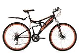 KS Cycling Mountainbike MTB Fully 26'' Bliss schwarz-orange RH 47 cm