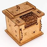 iDventure Cluebox - EIN Escape Room in Einer Box. Schrödingers Katze. 3D Puzzle - Denkspiel - Knobelspiel - Geduldspiel - Logikspiel 3D Holzpuzzle. Geschenkverpackung. Puzzle Box Trickkiste