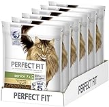 Perfect Fit Senior 7+ – Trockenfutter für Senioren Katzen ab 7 Jahren – Reich an Huhn – Unterstützt die Gesundheit – 6 x 750 g