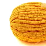 NTS Nähtechnik 6mm 50m Baumwollkordel Kordel Seil in vielen Farben (gelb)