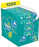 Pampers Fresh Clean Baby Feuchttücher, milder Duft, auch für Hände und Gesicht geeignet ,1200 Tücher,(15er Pack)