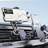 Handyhalterung Auto, LISEN Universal Auto Handy Halterung handyhalter fürs Auto lüftung, Upgrade mit 2 Lüftungsclips KFZ Handy Halterung pkw Kompatibel mit iPhone 13 12 Samsung S22 S10 One Plus More